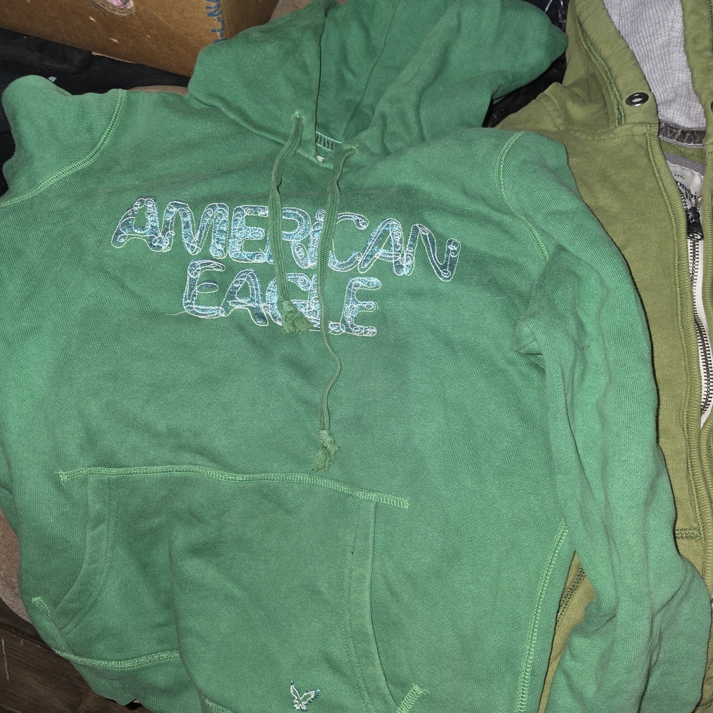 American Eagle Outfitters Vibrant Green Hoodie  & Abercrombie And Fitch... - Picture 5 of 9